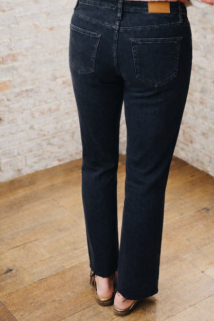 Mica Black Straight Leg