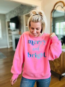 Merry & Bright Sweatshirt •online exclusive•