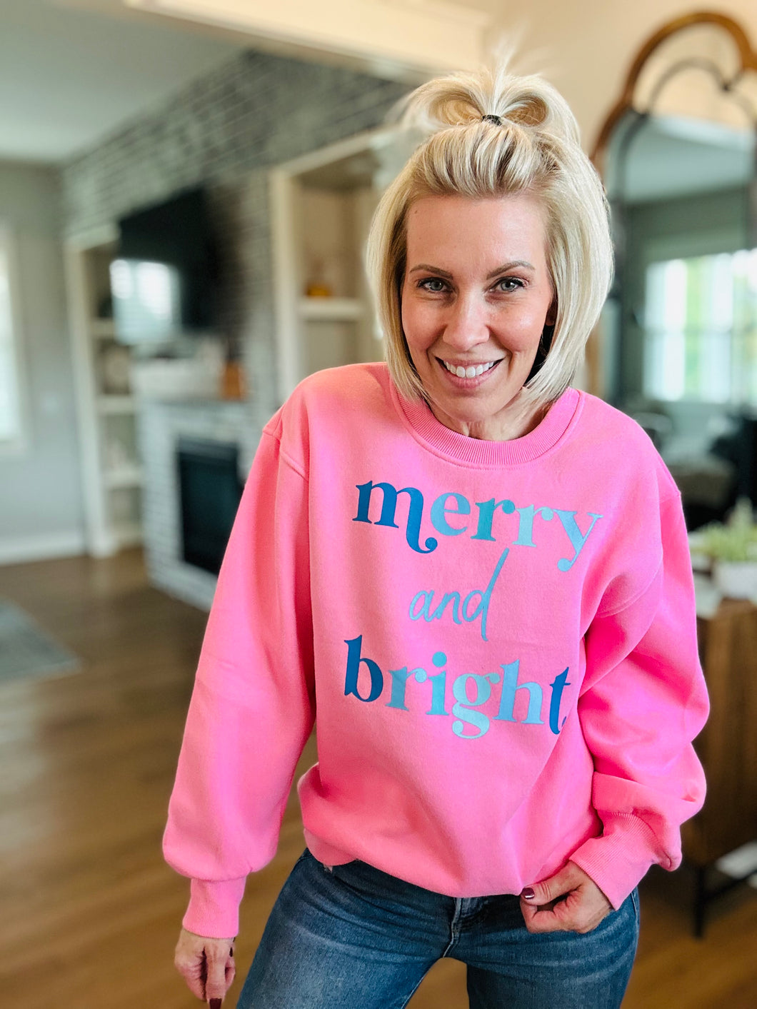 Merry & Bright Sweatshirt •online exclusive•