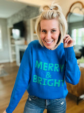 Load image into Gallery viewer, Royal Merry &amp; Bright Sweater •online exclusive•
