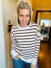 Load image into Gallery viewer, Chocolate Stripe Sweater
