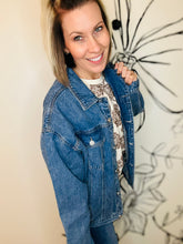 Load image into Gallery viewer, Risen Oversized Denim Jacket S-Xl
