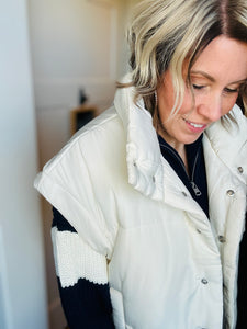 Ivory Puff Vest