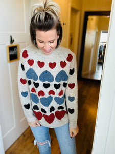 Tru Luxe Heart Sweater