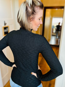Lace Mock Neck Top