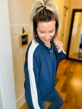 Load image into Gallery viewer, Smoke Navy Piped Jacket
