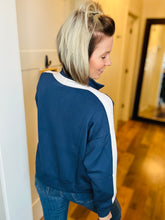 Load image into Gallery viewer, Smoke Navy Piped Jacket
