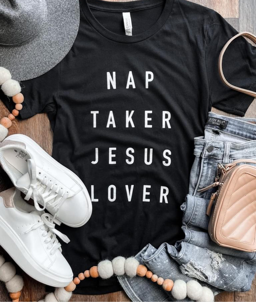Nap Taker, Jesus Lover Tee