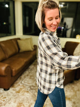 Load image into Gallery viewer, Navy Plaid Top
