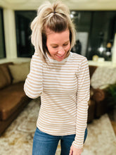 Load image into Gallery viewer, Taupe Ribbed Stripe
