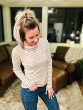 Load image into Gallery viewer, Taupe Ribbed Stripe
