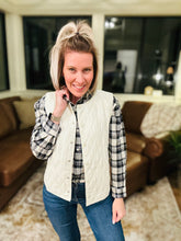 Load image into Gallery viewer, Ivory Quilted Vest
