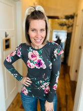 Load image into Gallery viewer, Floral Ruffle Top
