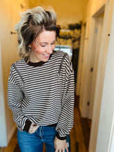 Load image into Gallery viewer, Chocolate Zipper Detail Pullover
