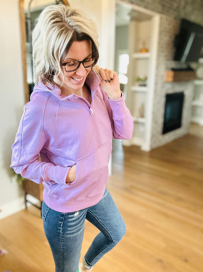 Lilac Scuba Hoodie