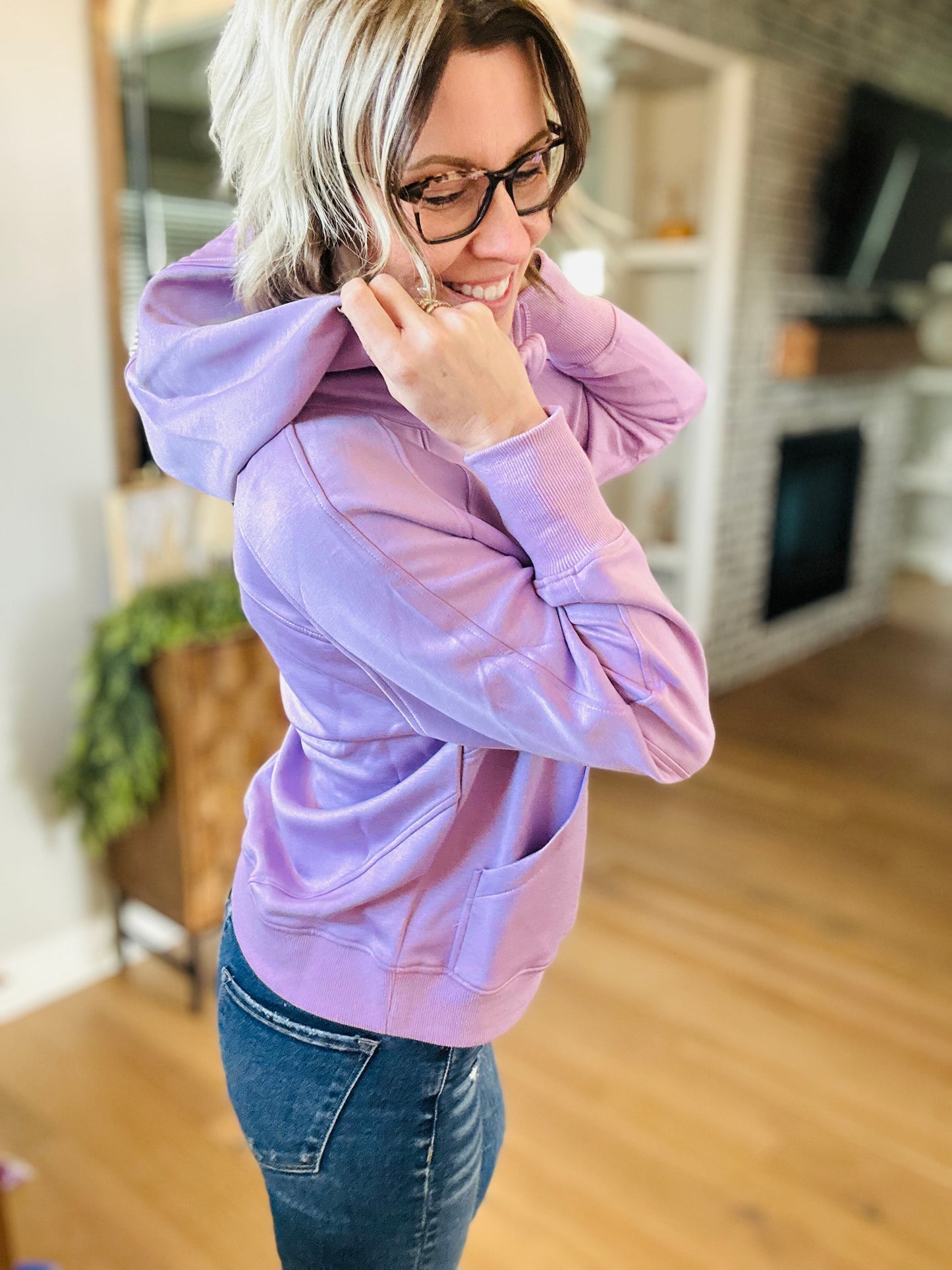 Lilac Scuba Hoodie