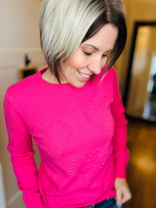 Be Mine Heart Sweater