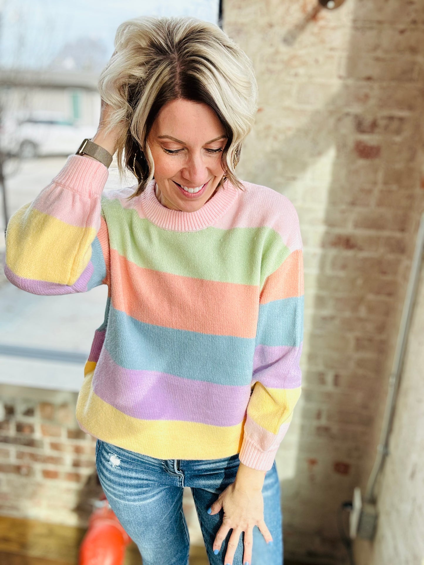 Sherbet Stripe Sweater