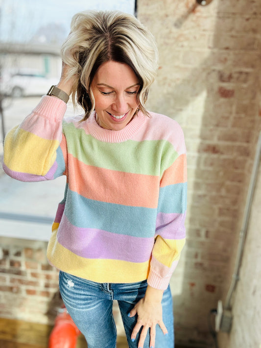 Sherbet Stripe Sweater