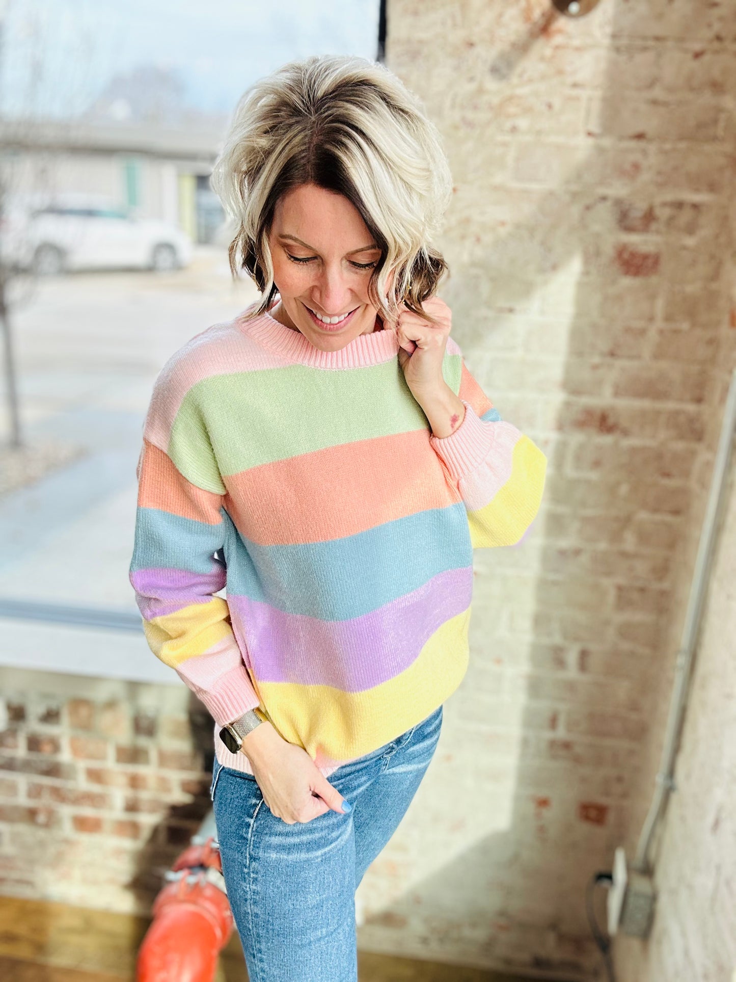 Sherbet Stripe Sweater