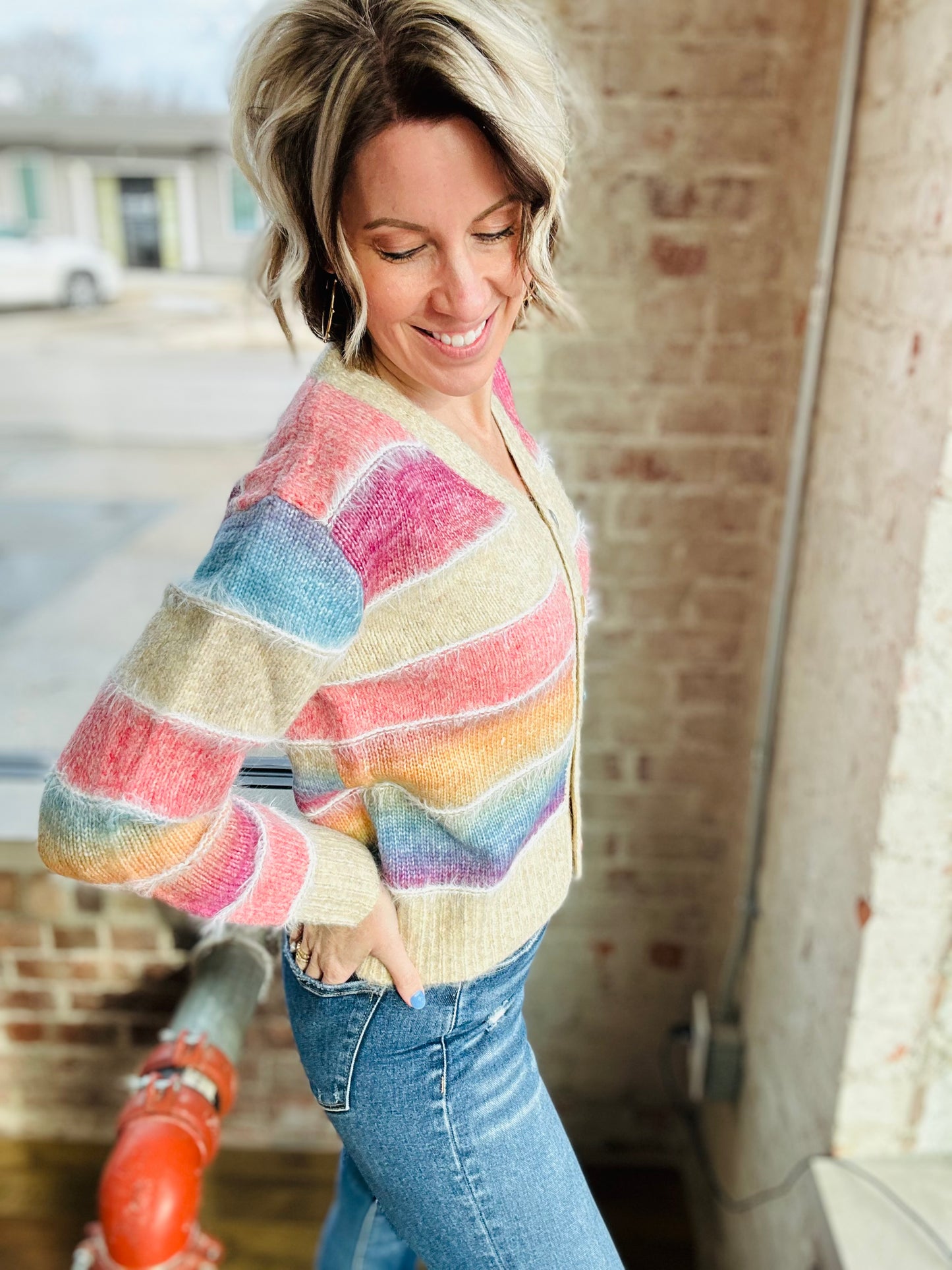 Ombré Cradigan-PRE ORDER- ARRIVES 1/13