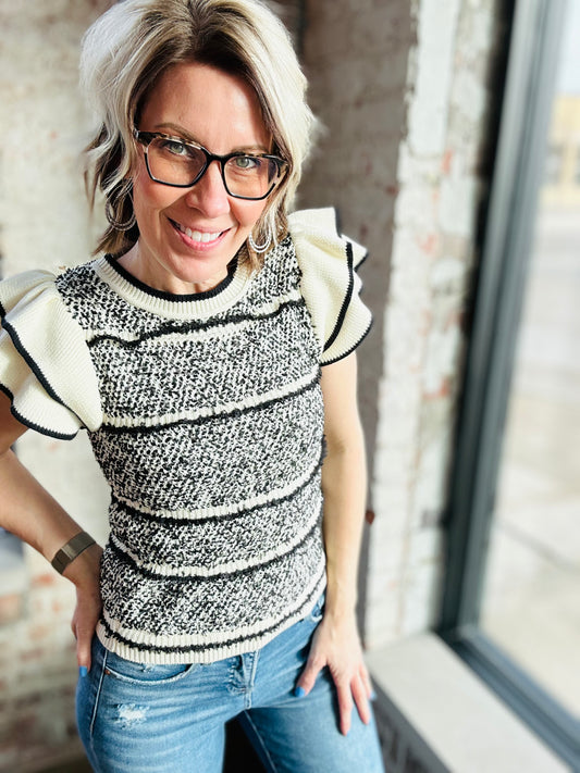 Flutter Sweater Top