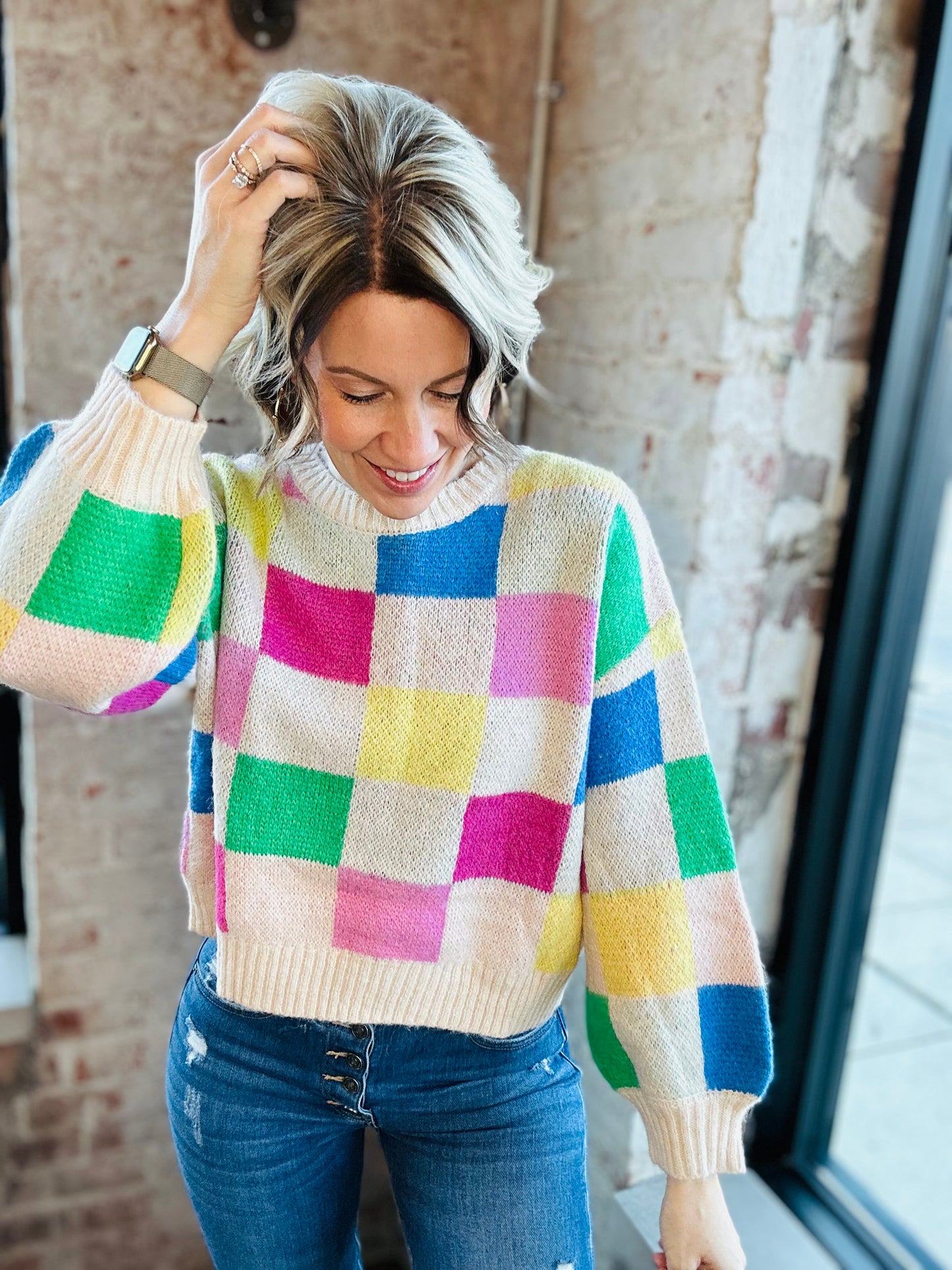 Colorful Block Sweater