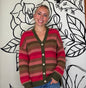 SNUGGLE UP STRIPED BUTTON DOWN CARDIGAN