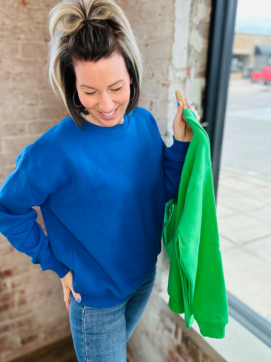 Fleece Sweatshirts- 2 Colors