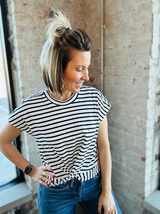 Stripe Twist Top