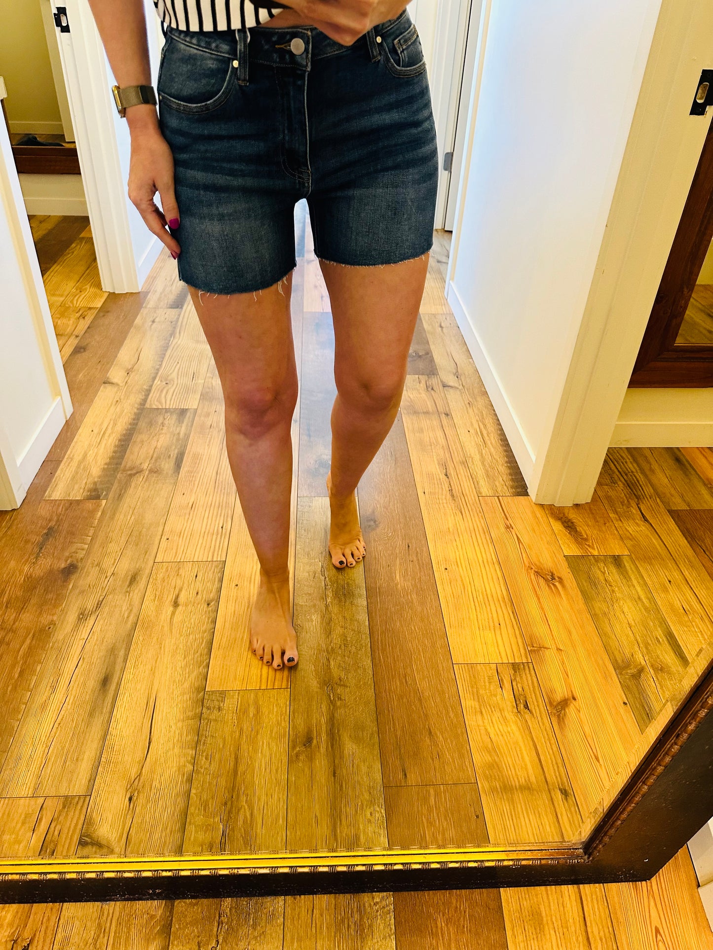 Risen Raw Hem Shorts