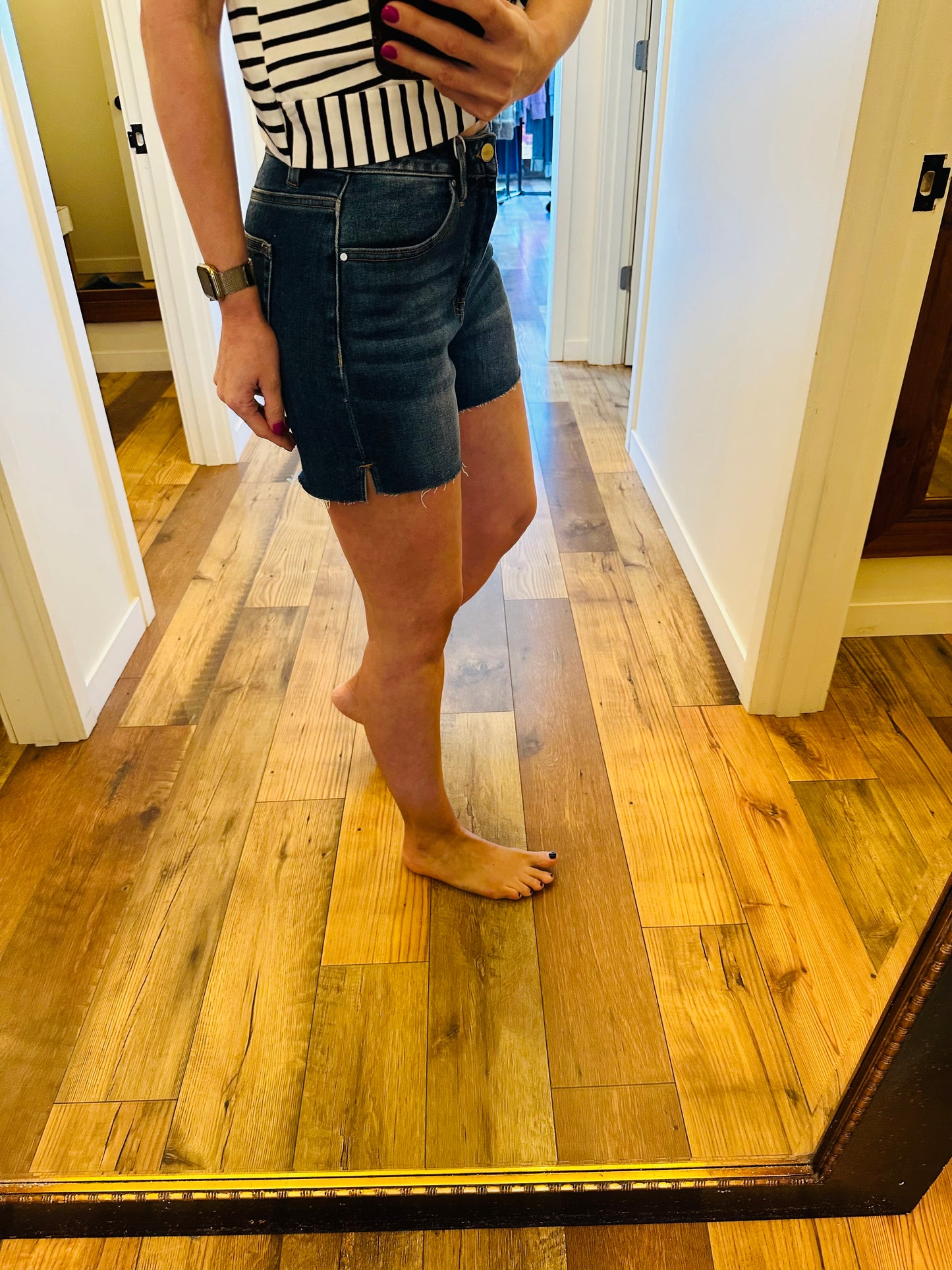 Risen Raw Hem Shorts