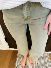 Load image into Gallery viewer, Colored High Rise Raw Hem Denim- 3 Colors

