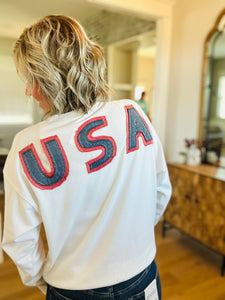 USA Sweatshirt Double Sided