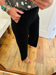 Comfy Elastic Crop Pant - 2 Colors