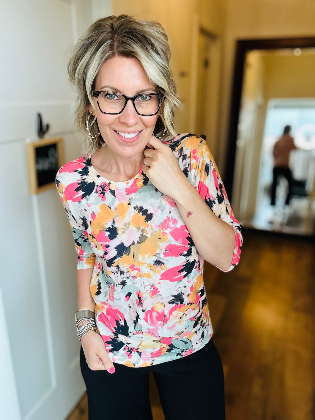 Nallie & Millie 3/4 Sleeve Top