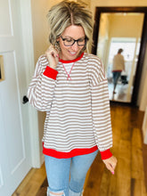 Load image into Gallery viewer, Summer Stripe Sweatshirts 3 Colors
