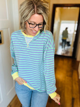 Load image into Gallery viewer, Summer Stripe Sweatshirts 3 Colors
