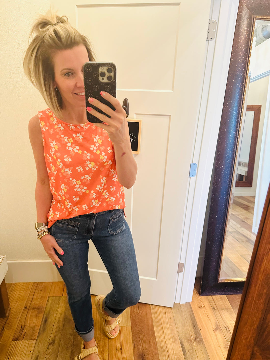Muted Stripe Sleeve Top