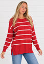 JOHNNA THIN STRIPED SWEATER