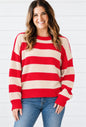 HOLLY STRIPED DROP SHOULDER SWEATER