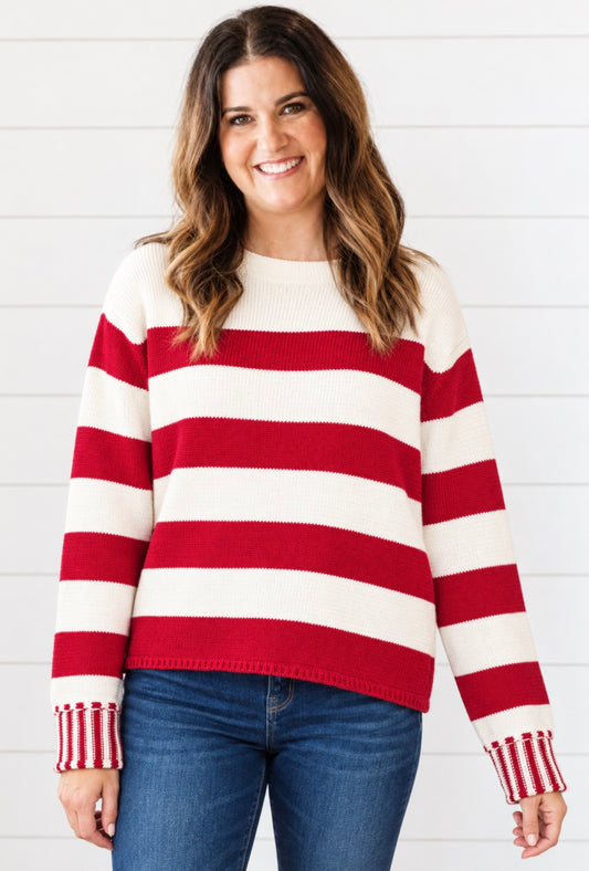 STACY STRIPED SWEATER