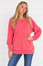 MONICA PIGMENT DYED FRENCH TERRY PULLOVERWITH POCKETS