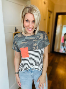 Camo Stripe Tee