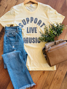Support Live Music Graphic Tee