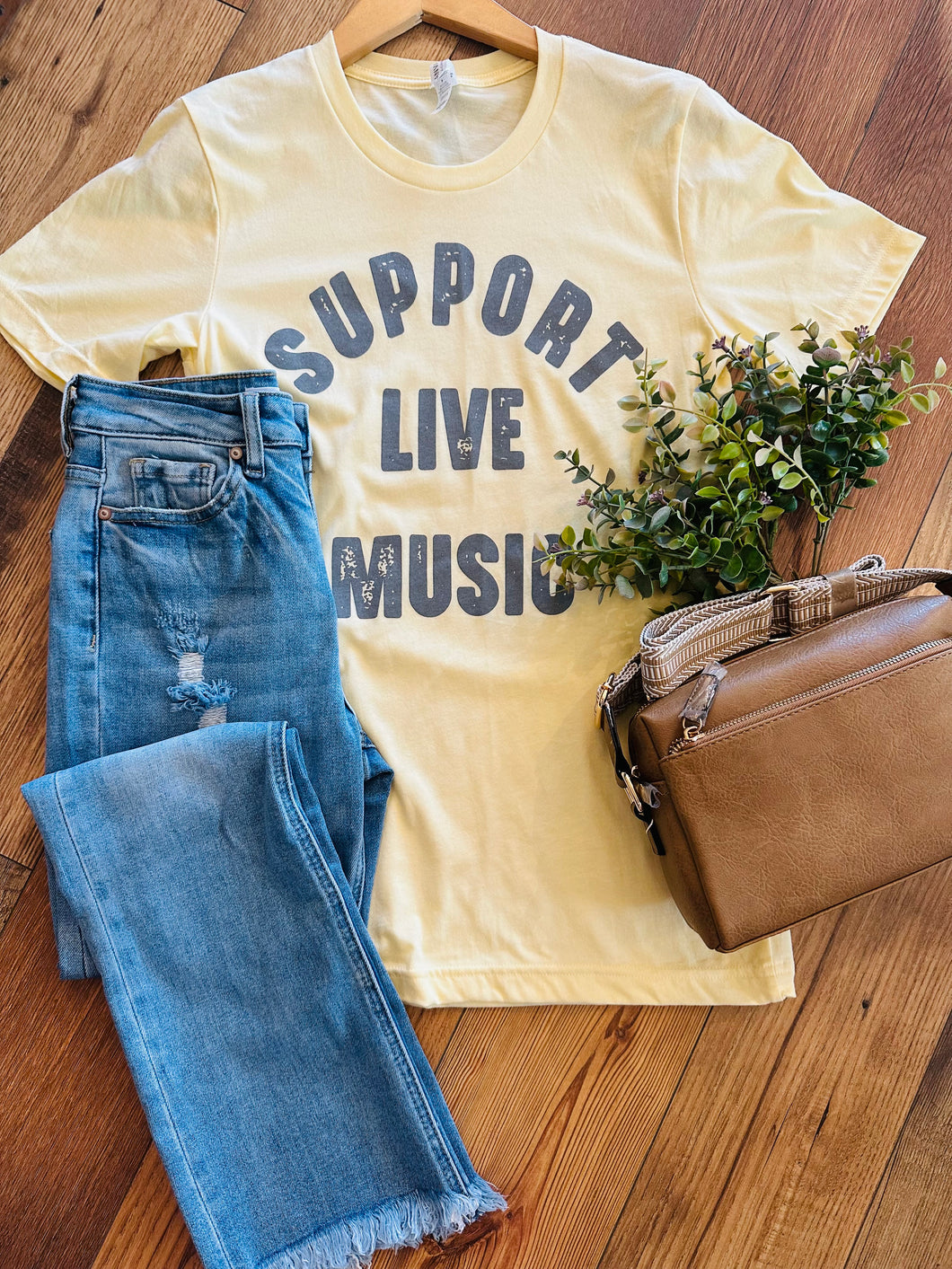 Support Live Music Graphic Tee