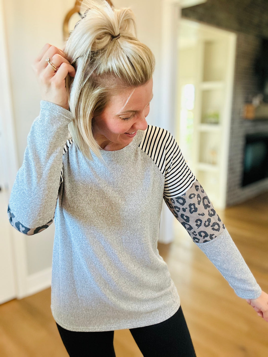 Heather Grey Animal Sleeve
