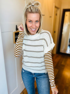 Stripe Sweater Vest