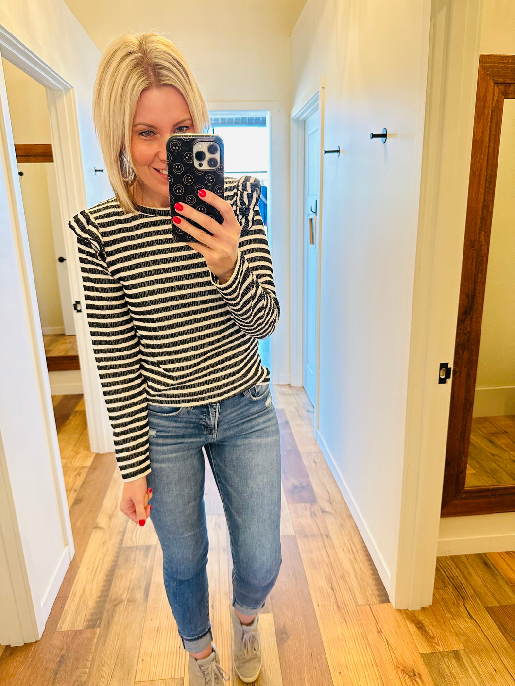 Stripe with Mini Ruffle